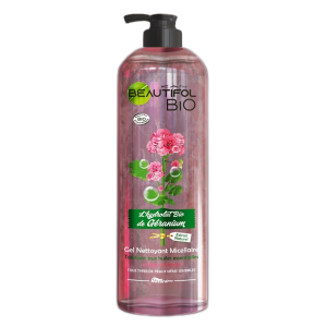 Beautifol BIO Gel Nettoyant Micellaire l’hydrolat Bio de Géranium