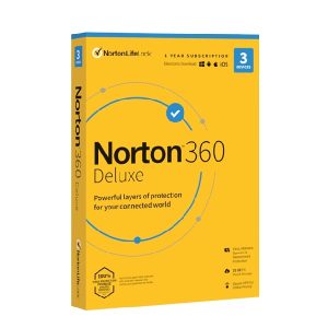 Norton 360 Deluxe 25 Go AF - 1 utilisateur, 3 appareils, 12 mois