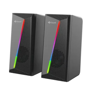 Haut-parleur de jeu Kisonli X30 haut-parleur 2024 usb 2.0 avec lumière RVB