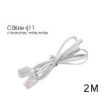CABLE TELEPHONIQUE RJ11 2M