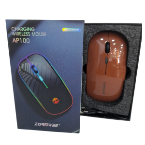 Souris sans fil rechargeable Zornwee AP100 – Marron