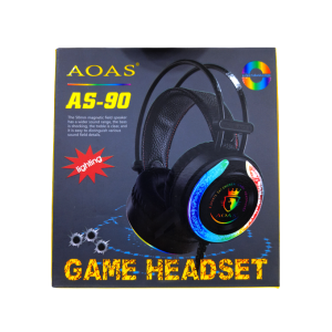 Casque Gaming AOAS AS-90 – Son Puissant & Éclairage LED Multicolore