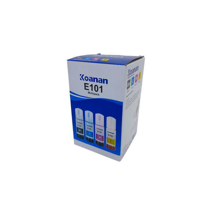 Pack Bouteilles d’Encre Koanan E101 (BK/C/M/Y) – Multipack Compatible Epson